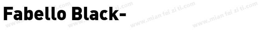 Fabello Black字体转换